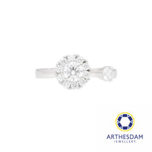 Load image into Gallery viewer, Arthesdam Jewellery 925 Silver Spinning Solitaire Adjustable Ring
