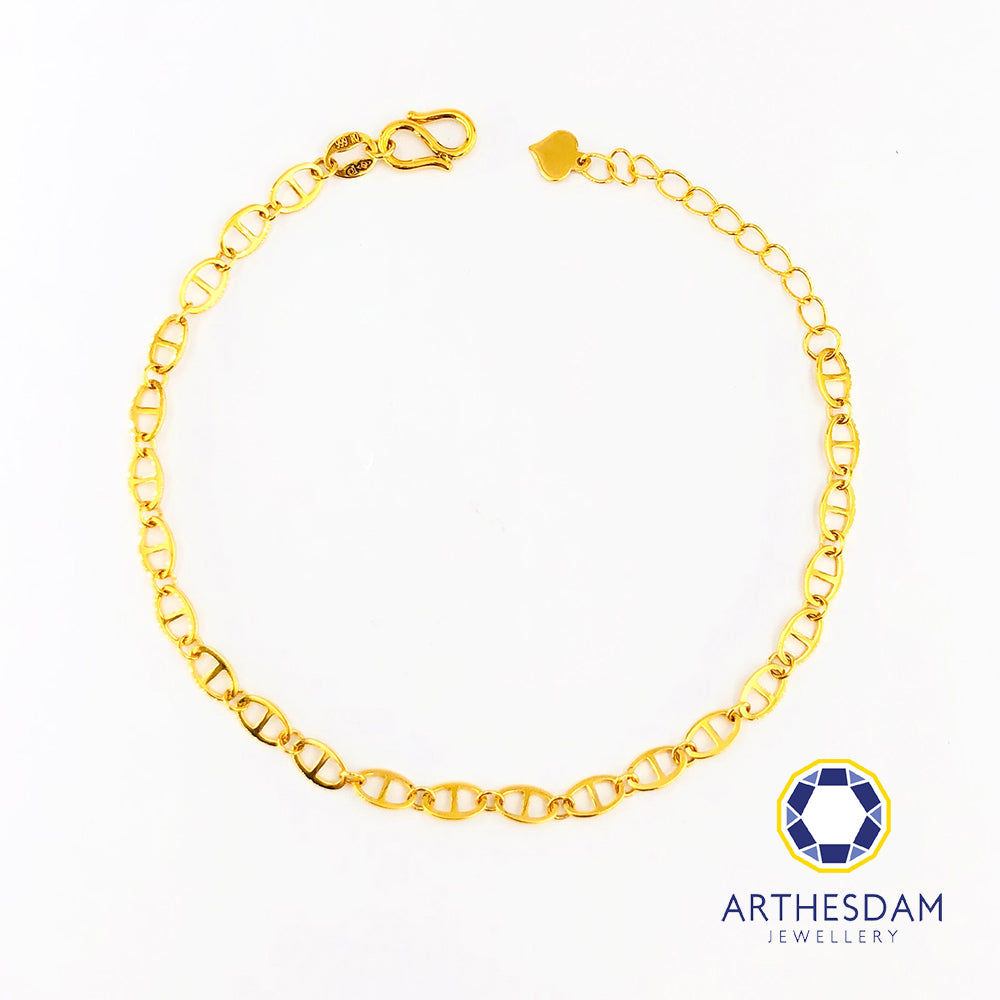 Arthesdam Jewellery 999 Gold Soda Cap Bracelet