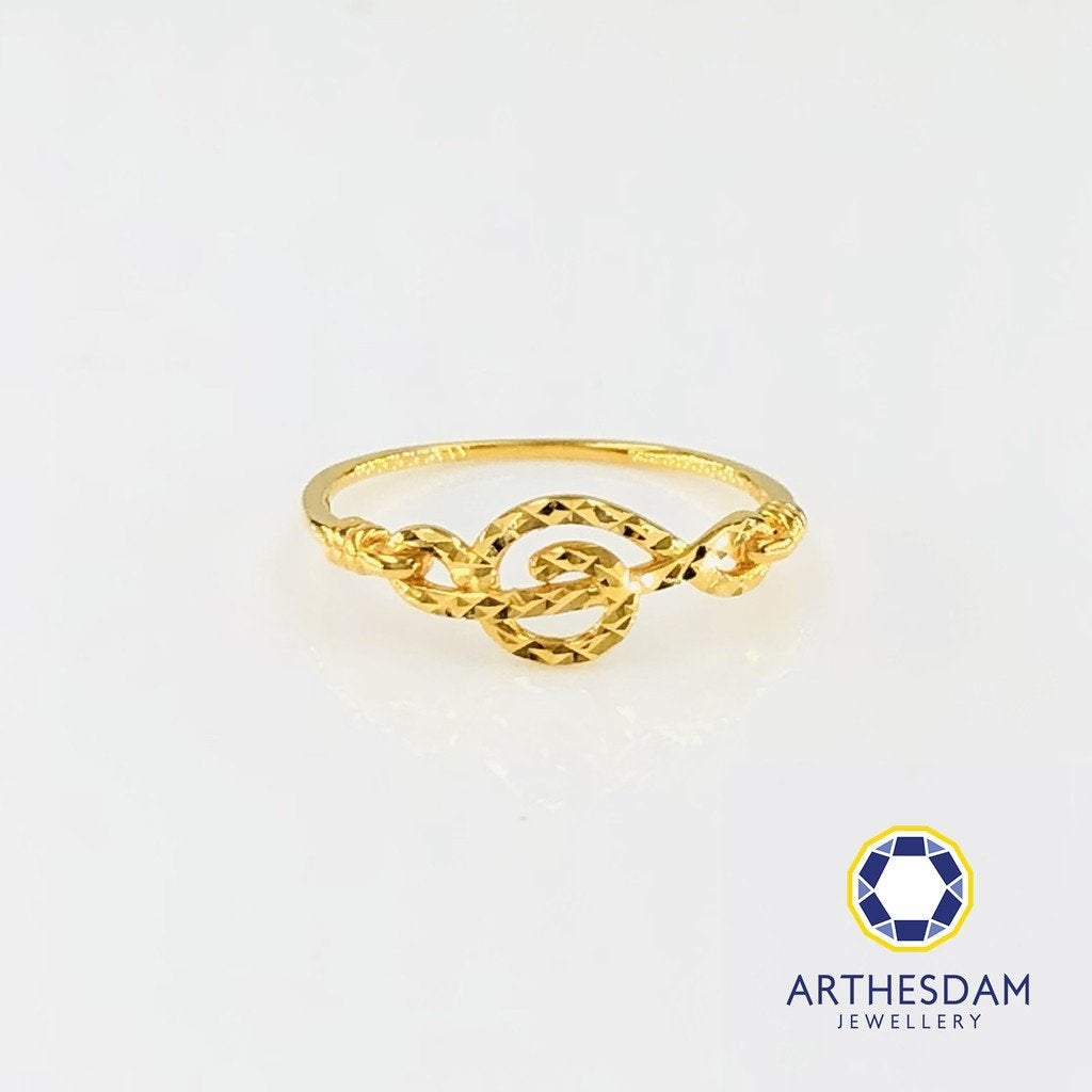 Arthesdam Jewellery 916 Gold G Clef Musical Note Ring
