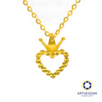 Arthesdam Jewellery 916 Gold Queen of Heart Necklace