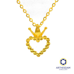 Arthesdam Jewellery 916 Gold Queen of Heart Necklace