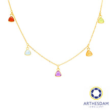 Load image into Gallery viewer, Arthesdam Jewellery 18K Yellow Gold Aurelia Necklace (Multi-Colour)
