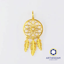 Load image into Gallery viewer, Arthesdam Jewellery 916 Gold Intricate Dreamcatcher Pendant
