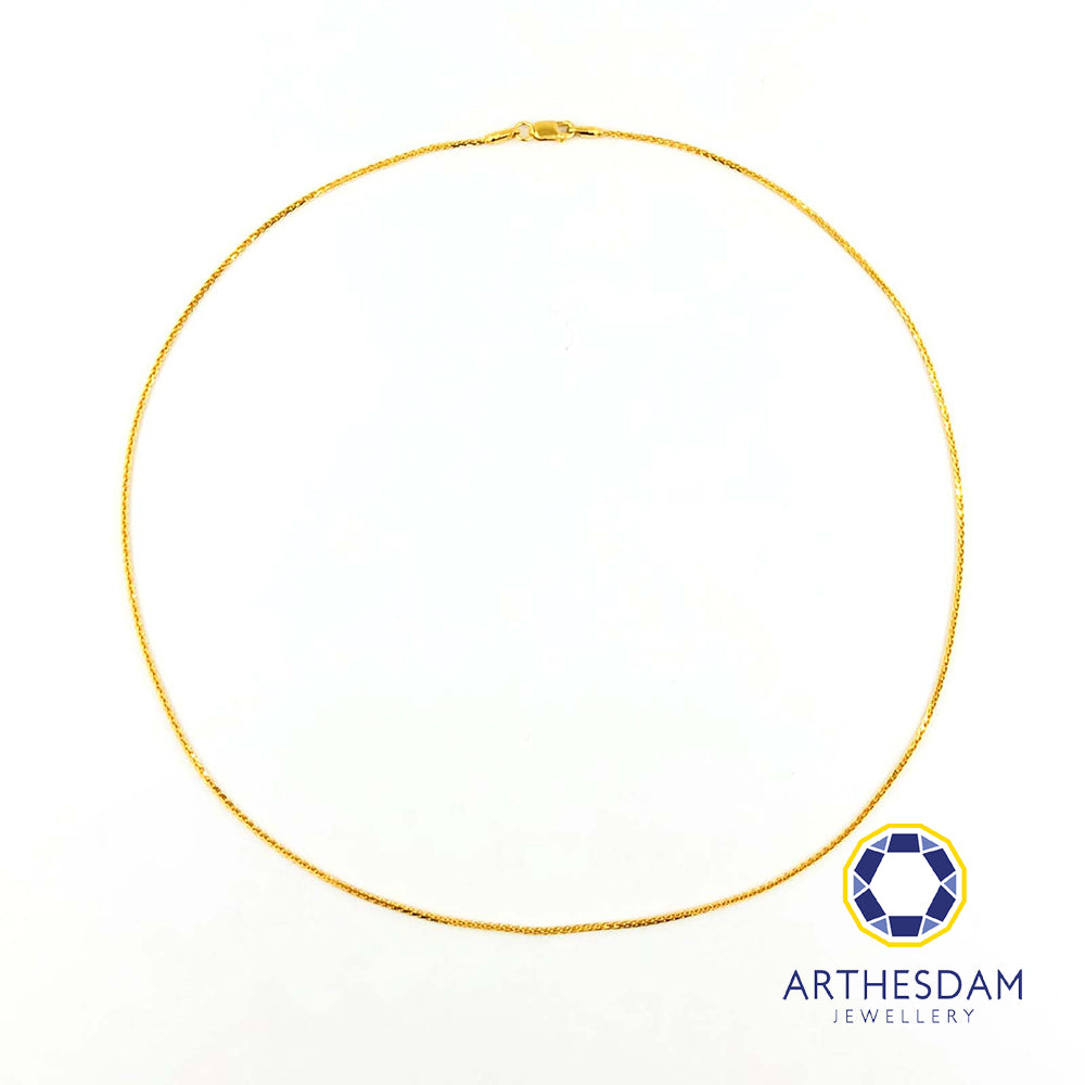 Arthesdam Jewellery 916 Gold Ice Cream Chain
