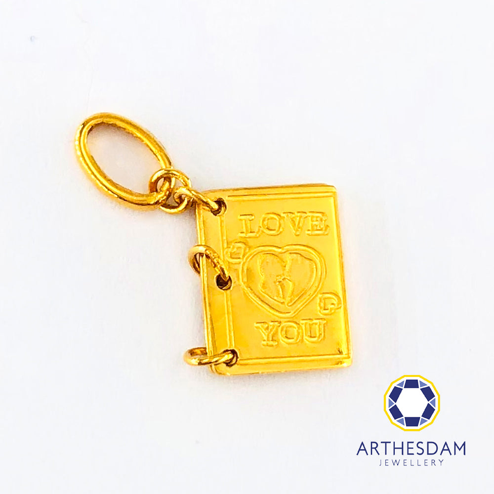 Arthesdam Jewellery 999 Gold Book Pendant/Charm