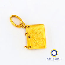 Load image into Gallery viewer, Arthesdam Jewellery 999 Gold Book Pendant/Charm
