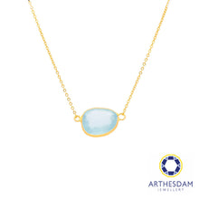 Load image into Gallery viewer, Arthesdam Jewellery 18K Yellow Gold Stella Necklace (Aquamarine)
