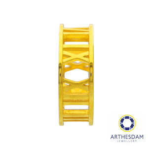 Arthesdam Jewellery 916 Gold Classic Thick Roman Ring