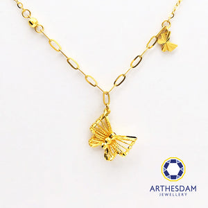 Arthesdam Jewellery 916 Gold Sweet Butterfly Necklace