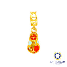 Load image into Gallery viewer, Arthesdam Jewellery 916 Gold Colorful Baby Shoe Charm
