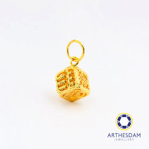 Arthesdam Jewellery 916 Gold Prosperity Box Abacus Pendant