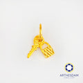 Arthesdam Jewellery 916 Gold Key and Lock Pendant