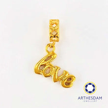 Load image into Gallery viewer, Arthesdam Jewellery 916 Gold L.O.V.E Charm
