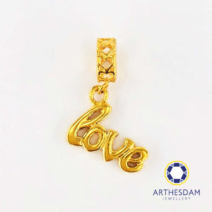 Arthesdam Jewellery 916 Gold L.O.V.E Charm