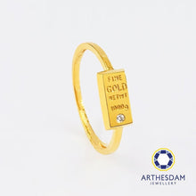 Load image into Gallery viewer, Arthesdam Jewellery 916 Gold Mini Gold Bar Ring
