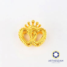Load image into Gallery viewer, Arthesdam Jewellery 916 Gold Twin Princess Heart Charm
