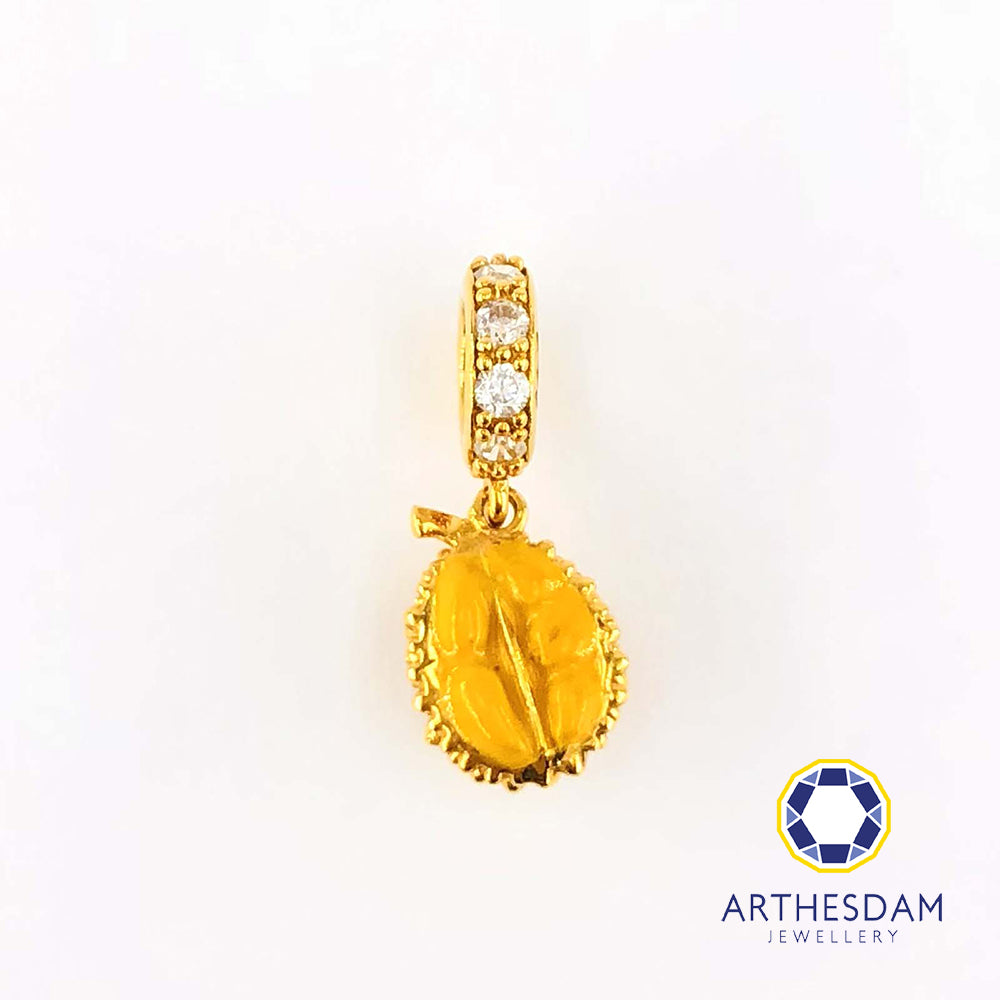 Arthesdam Jewellery 916 Gold Little Durian Charm