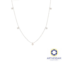 Load image into Gallery viewer, Arthesdam Jewellery 18K White Gold 0.30CT Diamond Necklace
