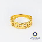 Arthesdam Jewellery 916 Gold Lucky Coins Ring