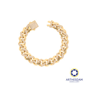 Arthesdam Jewellery 18K Yellow Gold Sparkling Cowboy Bracelet