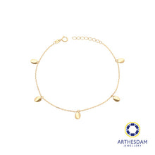 Load image into Gallery viewer, Arthesdam Jewellery 18K Yellow Gold Dangling Oval Bracelet
