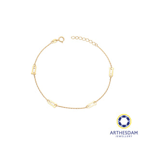 Arthesdam Jewellery 18K Yellow Gold Minimalist Rocket Bracelet