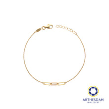 Load image into Gallery viewer, Arthesdam Jewellery 18K Yellow Gold Dainty Interlink Bracelet
