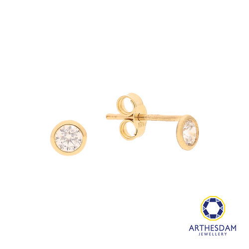 Arthesdam Jewellery 18K Yellow Gold Drop Stone Earrings