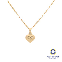 Load image into Gallery viewer, Arthesdam Jewellery 18K Yellow Gold Faceted Heart Pendant

