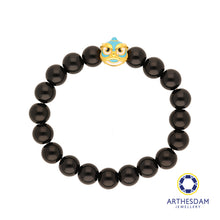 Load image into Gallery viewer, Arthesdam Jewellery 999 Gold Lucky Blue Lion Dance Beaded Bracelet
