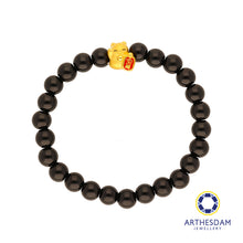 Load image into Gallery viewer, Arthesdam Jewellery 999 Gold Lucky Cat Beaded Bracelet
