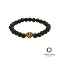 Arthesdam Jewellery 999 Gold Blue Wealth Lock Beaded Bracelet (S)