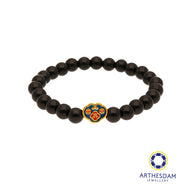 Arthesdam Jewellery 999 Gold Blue Wealth Lock Beaded Bracelet (S)