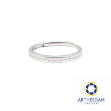 Load image into Gallery viewer, Arthesdam Jewellery 925 Silver Two Tier Solo x Row Solitaire Adjustable Ring
