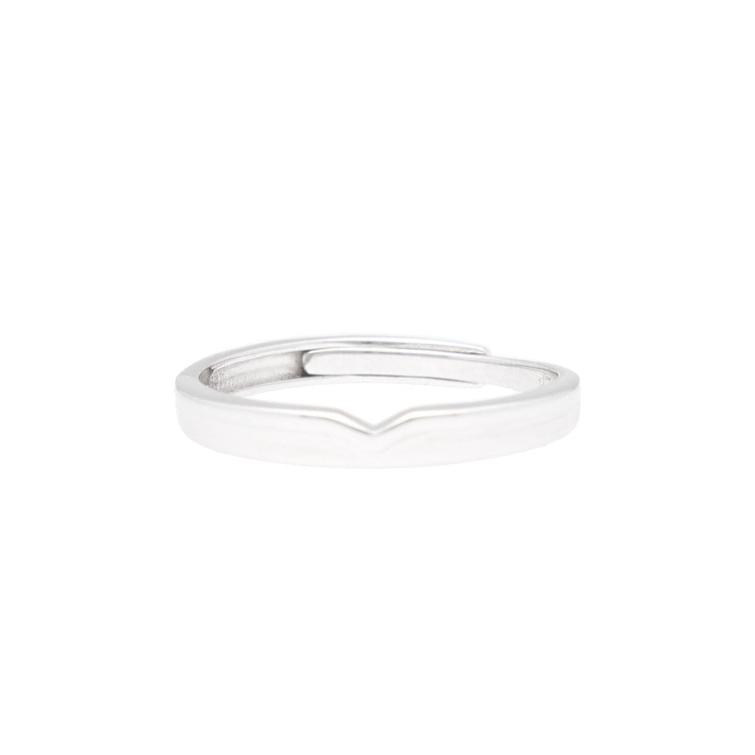 Arthesdam Jewellery 925 Silver V Adjustable Ring