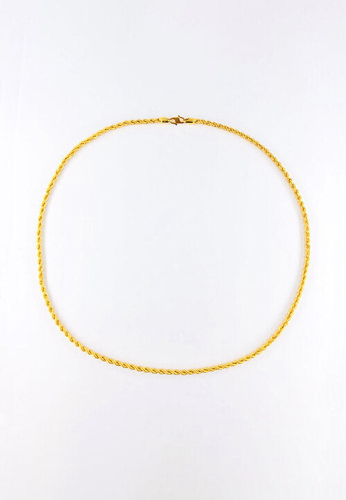 Arthesdam Jewellery 916 Gold Modern Rope Necklace Chain