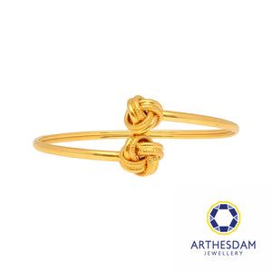 Arthesdam Jewellery 916 Gold Faceted Knot of Love Bangle