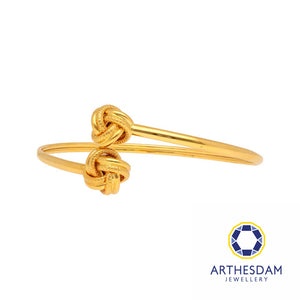 Arthesdam Jewellery 916 Gold Faceted Knot of Love Bangle