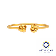 Load image into Gallery viewer, Arthesdam Jewellery 916 Gold Love Knot Bangle
