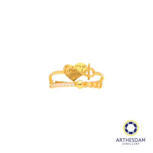 Arthesdam Jewellery 916 Gold Heart Ring
