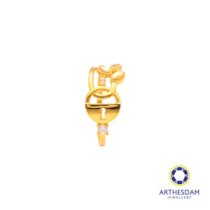 Arthesdam Jewellery 916 Gold Lock Leaf Ring