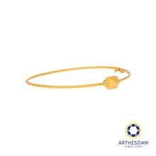 Load image into Gallery viewer, Arthesdam Jewellery 916 Gold Square Bangle
