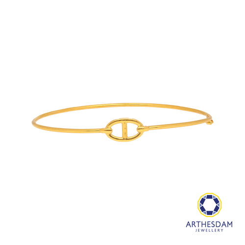 Arthesdam Jewellery 916 Gold Button Bangle