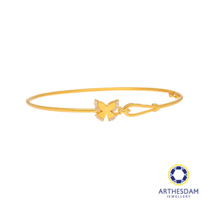 Arthesdam Jewellery 916 Gold Butterfly Bangle