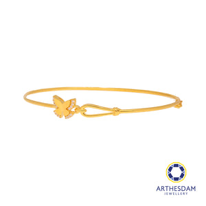 Arthesdam Jewellery 916 Gold Butterfly Bangle