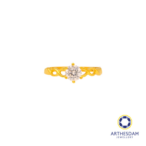 Arthesdam Jewellery 916 Gold Infinity Starry Solitaire Ring