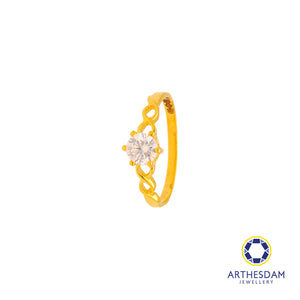 Arthesdam Jewellery 916 Gold Infinity Starry Solitaire Ring