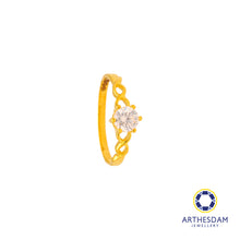 Load image into Gallery viewer, Arthesdam Jewellery 916 Gold Infinity Starry Solitaire Ring
