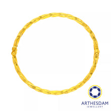 Load image into Gallery viewer, Arthesdam Jewellery 916 Gold Twisted Wave Bangle
